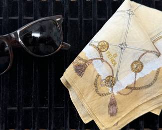 Ray Ban Glasses & Fendi Scrarf