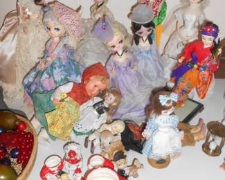 Dolls, vintage Christmas