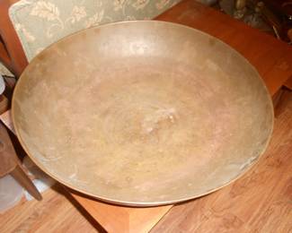 Large brass bowl
