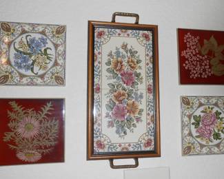 Hand painted tiles