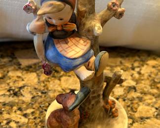 Hummel Goebel Collectible Figurine: "Out of Danger" Girl in Tree