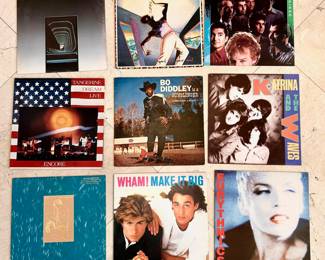 Huge Vinyl Record Collection:Tangerine Dream, Bingo Oingo Boingo, Bo Diddley, Katrina and the Waves, Wham!, Eurythmics and More!