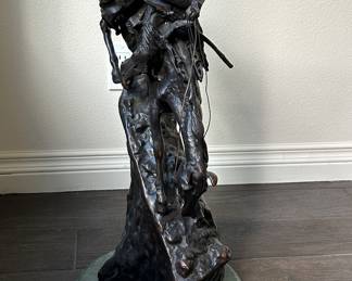 29" Fredric Remington Bronze Repo of Mountain Man