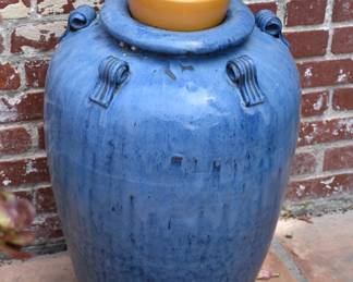 LAST MINUTE ADDITION-LARGE BLUE POT 