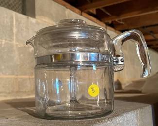 VINTAGE PYREX COFFEE POT