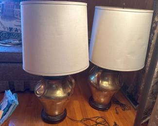 TWO LARGE LAMPS