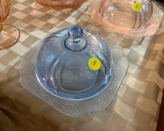 BLUE BUTTER DISH