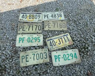 8 TN LICENSE PLATES