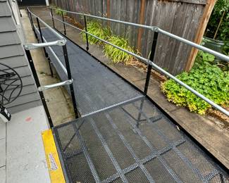 Steel Wheelchair/mobility ramp - $795 or Bid #71