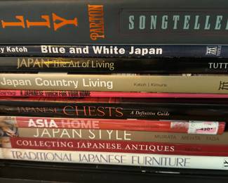 Books on various Japanese items 