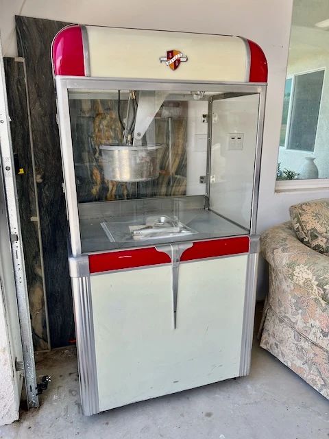 Mid Century popcorn Machine from the Fallbrook Movie Theater