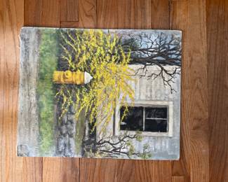 Painting in upstairs bedroom 