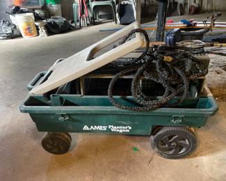 Small wagon in basement 