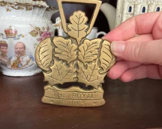 Royal family gold door knocker 