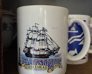 Vintage Marblehead ceramic mug 
