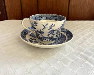 Wedgewood "Willow" teacup and saucer 