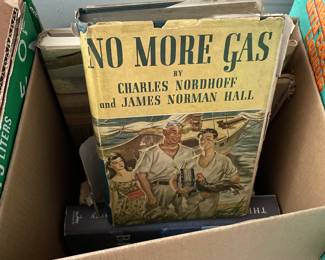 Box of assorted books