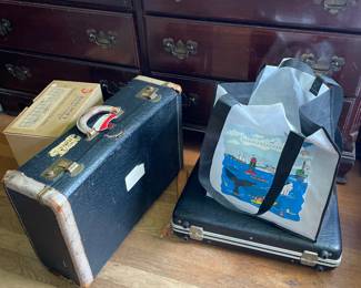 Luggage and tote bags in second office 