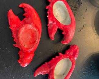 Vintage lobster claw tea light holders