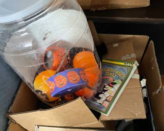 Assorted Halloween decorations