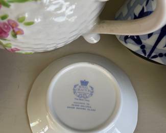 Bottomside of dish in shelf of sunroom