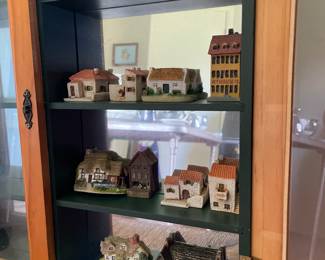 Closeup of collection of tiny house knick knacks 
