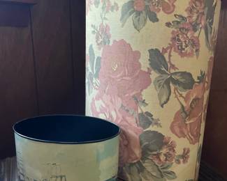 Assorted metal waste baskets 