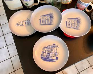 Set of 4 Marblehead plates