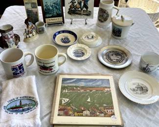 Spirit of '76 memorabilia, Marblehead dishes and artwork 