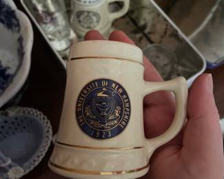 University of New Hampshire  miniature ceramic cup 