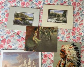 Artwork in upstairs bedroom 