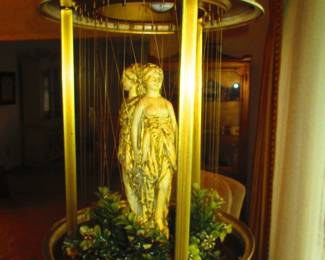 Hanging Greek Goddess rain oil lamp