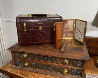 ANTIQUE SPOOL CABINET 