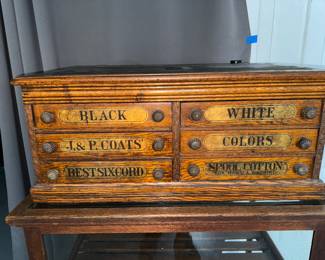 J&P COATS SPOOL CABINET 