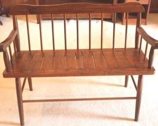 46 - Wood Bench 32 x 17 x 44
