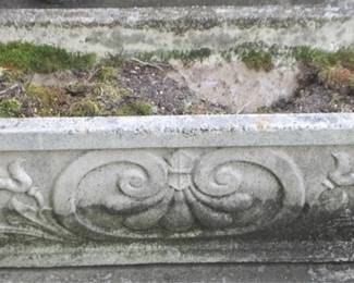 58 - Concrete Planter 29 x 12 x 9.5
