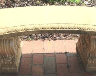 55 - Concrete Bench 41.5 x 16 x 15
