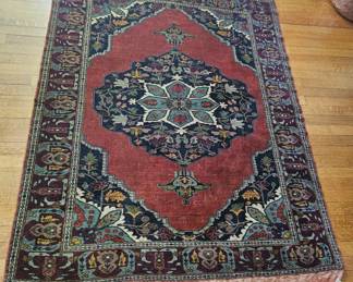 Hand knotted antique persian rug