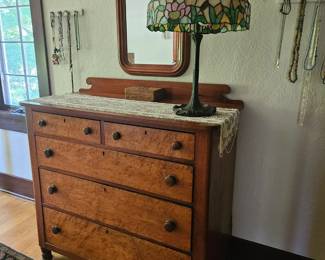 Dressers, Tiffany lamps