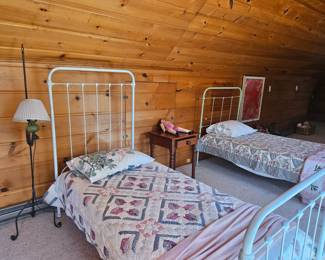 Cast iron twin beds