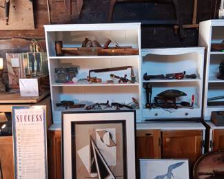 Antique wood and iron tools. One of a kind.