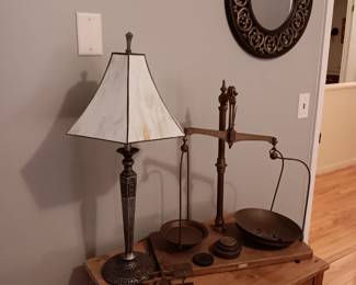 Large scales, small scales. Both with own weights.