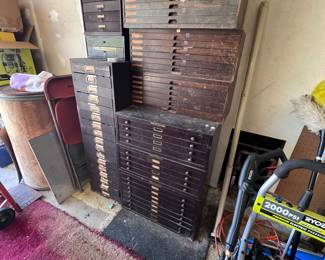 Antique watchmakers cabinet