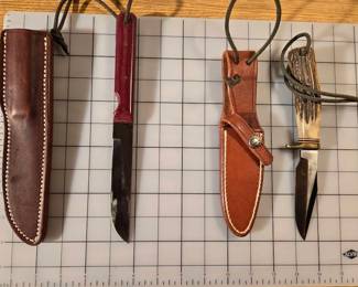 Two Randall Made Knives With Sheaths
