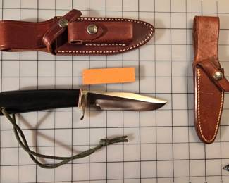 Randall Made Knife With Sheath And Sharpening Stone Plus Other Randall Sheath