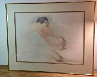 R C Gorman The Dancer Signed Framed Print
