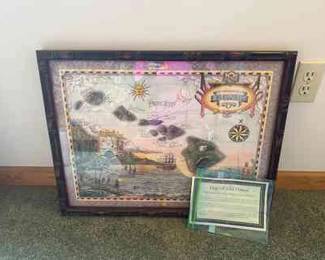 Map Of Hawaii Print By Steve Strickland With Authentication