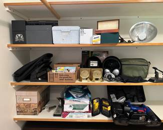 Campbell Hausfield Hand DrillBits Bose Quiet Comfort Headphones Vintage Book Ends And More