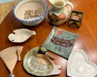 Lenox Dish Judy Kirby Handpainted Vase And Other Dishes