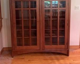 Stickley Wooden And Glass Cabinet